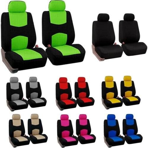 4pcs/set Universal Car Seat Cover Interior Accessories Fit Car Multi-color Auto Seat Protectors for Auto SUV Van Truck 9 Colors