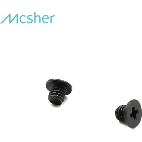 50pcs M3 x 3mm Laptop Notebook Screw Phillips Flat Wafer Head Black Zinc