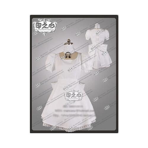 Alice: Madness Returns Alice Cosplay Costume White Dress Halloween Suit For Women Outfit New