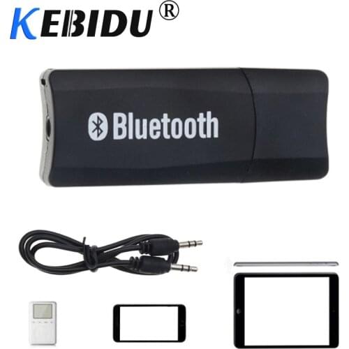 KEBIDU 2 In 1 Wireless A2DP Dongle Stereo USB Bluetooth Receiver Adapter Car Kit Music Audio Stereo For Phone For PC Speaker