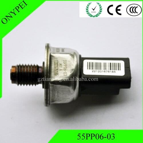 OEM# 55PP06-03 Fuel Rail Pressure Sensor For Citroen C3 C4 C5 Fiat Scudo Peugeot 55PP0603 55PP06 03