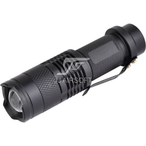 Element Mini Telescopic Zoom Flashlight (Black)