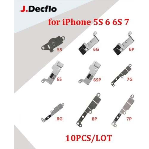 JDecflo 10Pcs/Lot Home Button Metal Bracket for iPhone 5S 6 6S 7 8 Plus 7P 6G 8Plus 6P Plate Holder Spacer Clip Replacement Part