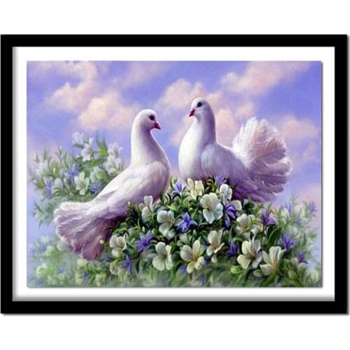 NEW 5d diy diamond painting dove Diamond Embroidery Full Layout Diamond full square rhinestones Home decoration Drill
