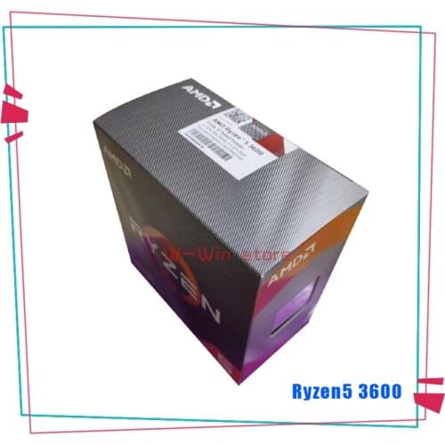 NEW AMD Ryzen 5 3600 R5 3600 3.6 GHz Six-Core Twelve-Thread CPU Processor 7NM 65W L3=32M 100-000000031 Socket AM4 With Fan