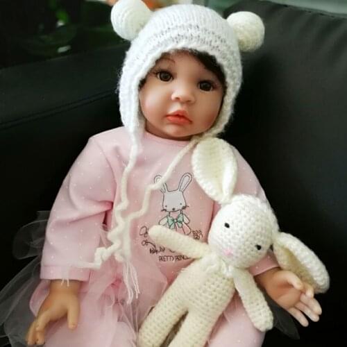 NPKDOLL reborn baby doll toys 22 inch cloth body soft silicone doll fashion gift bebe reborn toddler bonecas