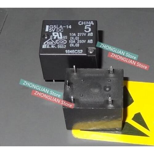 25pcs G5LA-14-5VDC G5LA-14 5V 5 feet 10A original authentic relay