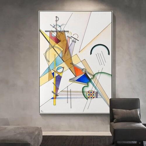Famous Kandinsky Poster Abstract Geometry Canvas Painting Classic Wall Art Pictures For Living Room Modern Print Home Decoration
