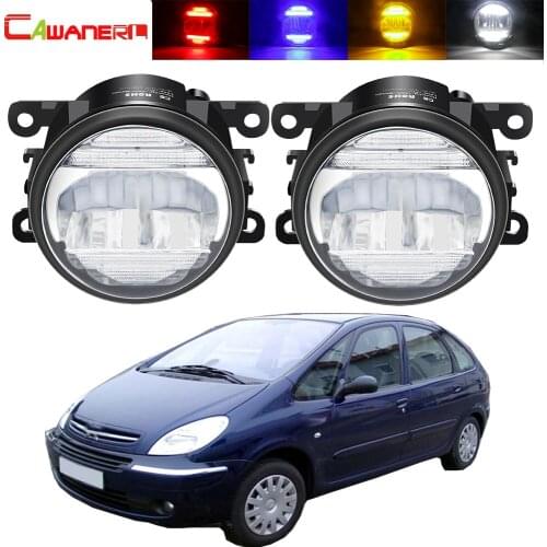 2in1 Fog Light + DRL H11 Car Front Bumper LED Fog Light Daytime Running Lamp 30W 12V For Citroen Xsara Picasso MPV N68 1999-2015