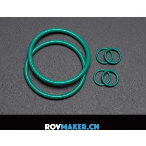 ROVMAKER Sealed Cabin Waterproof Fluorine Rubber O-ring Seal Replacement Kits Sealing Ring Parts for RC AUV Underwater Robot