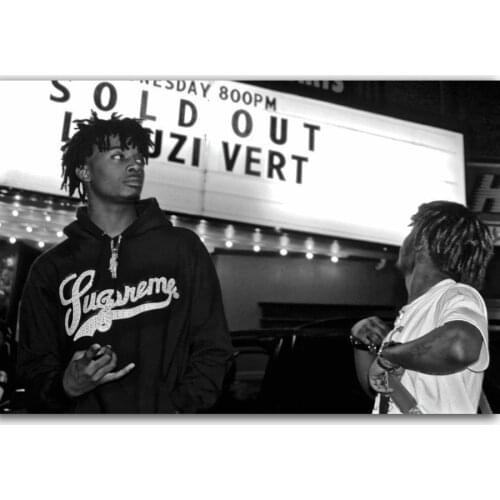 W145 New Playboi Carti Lil Uzi Vert Rap Music Singer Star Silk Fabric Wall Poster Art Decor Sticker Bright