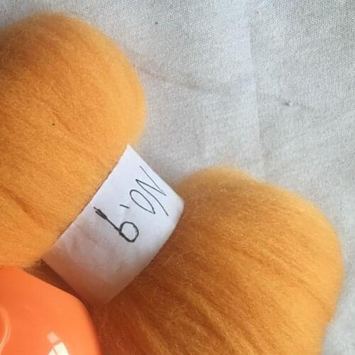 WFPFBEC 70s Australia COMBED 100% WOOL fiber merino diy wool for neddles felting 50g 100g NO.9
