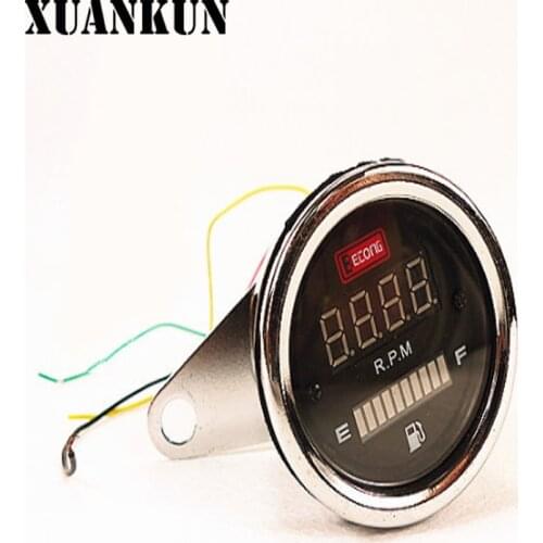 XUANKUN Motorcycle Parts Modified Oil Meter Electroplating Color ShellBlack Base