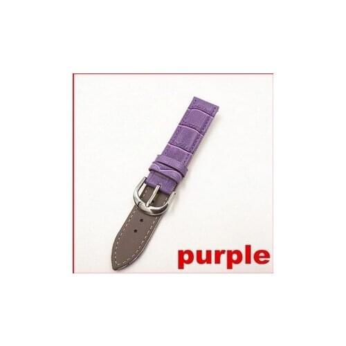 1PCS 22MM High quality genuine leather watch band wrist watch strap red ,blue,orange,green,purple,pink 6 color available-WBGL277