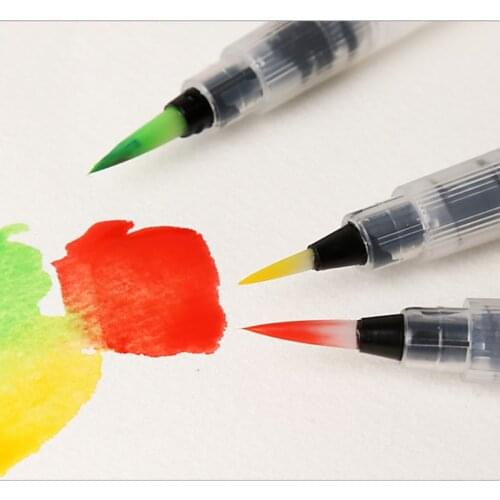 1Pc Refillable Painting Brush Soft Watercolor Brush for Painting Calligraph Drawing Art Supplies