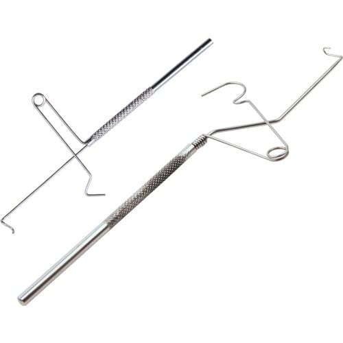 Hyaena 1Pcs Fly Fishing Line Knotter Tie Knot Efficient Tyer Loop Stainless Steel Wire Tie Tools Portable Tackle Accessories