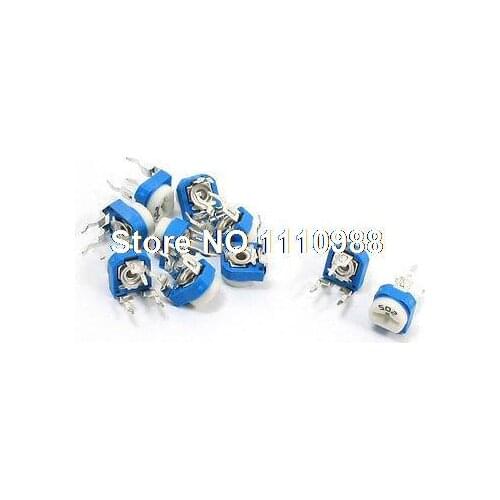 10Pcs DVD VCD 5K Ohm Trim Pot Potentiometer Top Adjustable Resistor