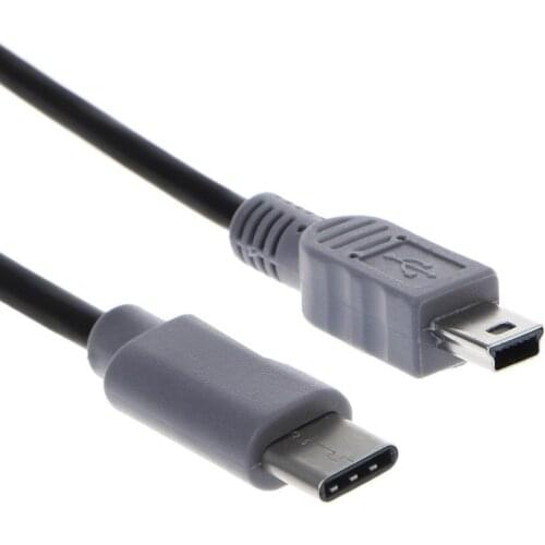 50CM Type C to Mini USB B OTG Cable for DAC Portable Digital Audio Amplifier