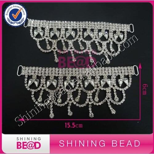 FREE SHIPPING,Crystal Clear Color Droop Rhinestone Bikini Connector, Pendant Crystal Fashionable Rhinestone Connector