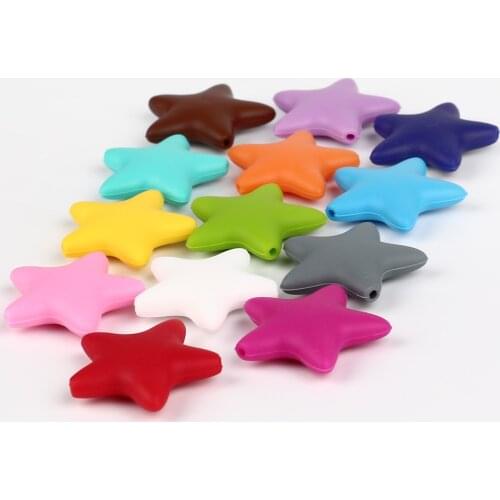 TYRY.HU 10pc Silicone Teething Beads 45mm Baby Teethers Silicone Bpa Free Chew Bead For Diy Teething Necklace Teether Chain