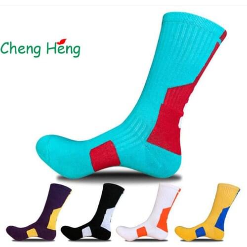CHENGHENG 5 Pairs / Bag Autumn And Winter Socks Pulling High And Medium Pressure Loops Towel Casual Socks Mens Cotton Socks