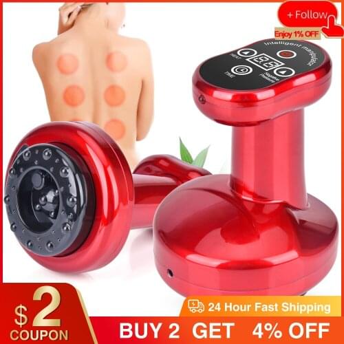 Electric Cupping Massager Body Guasha Massager Suction Scraping Body Massage Anti Cellulite Magnetic Therapy Detoxification Tool