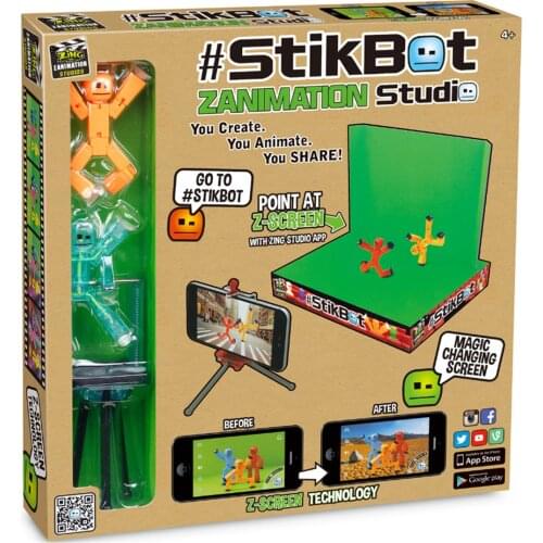 Stikbot puppet sucker joint puppet freeze Action Figure Filming Animation Toys tripod Green screen