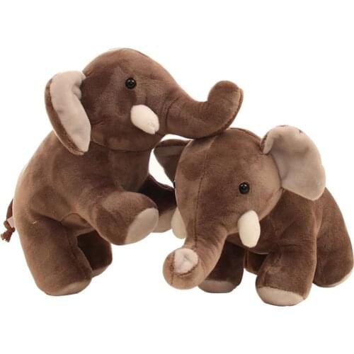 25cm Cute Elephant Animal Plush Stuffed Doll Kids Toy Throw Pillow Home Decor best gift for children girls New
