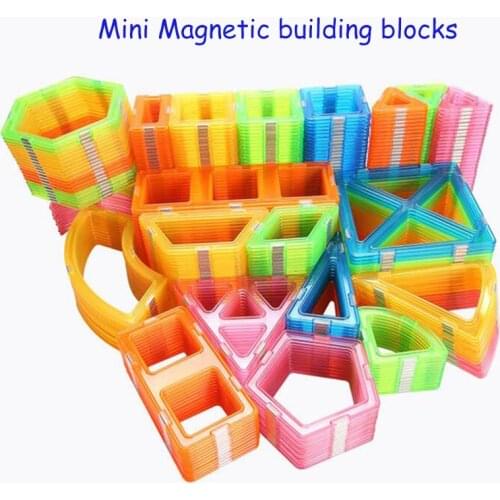 42-184pcs Magnetic Blocks Magnetic Designer Building Construction Toys Set Magnet Educational Toys For Children Kids Gift