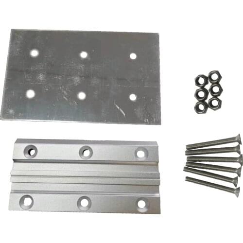 Campervan Accessories RV Caravan Aluminum Table Leg Desk Mounting Bracket Plate for Marine Boat Yacht Motorhome