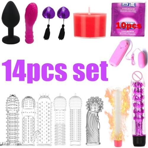 14pcs set Reusable Cock Ring Delaying Ejaculation Rings Condom Sex Products for Men Silicone Sex Toy Penis Sleeves Sex Products