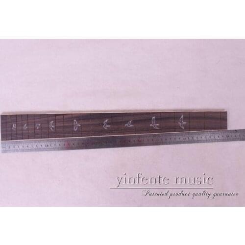 New high Quality 1 x 25.5 " Guitar Fretboard electric guitar rose Wood Fretboard Parts 6 # inlay