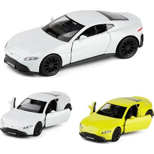 New arrival 1:36 Diecast Metal Toy Car Model V8 Vantage Supercar Sport Racing Car Pull Back Collection Gift For Children V067