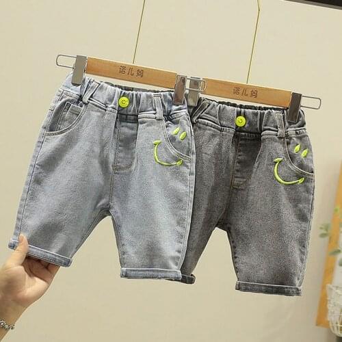 New Arrivals 2021 Summer Short Pants Children Denim Short Pants Clothing Fit 12M 18M 2 3 4Years Kids Boy Thin Soft Cute Shorts