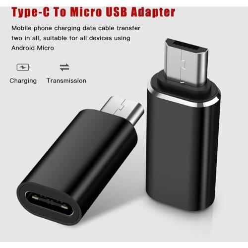 Type-C Adapter USB C to Micro USB Cable Alloy Micro USB Male to Type C Female Adapter Converter Connector for Phone Tablet