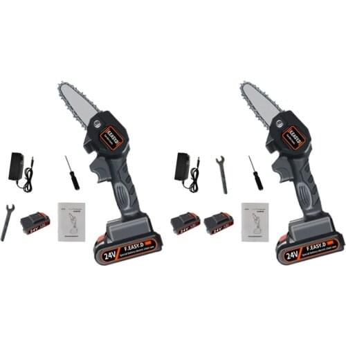 24V Portable Rechargeable Electric Pruning Saw Mini Electric Saws Lithium Battery Woodworking One-handed Electric Saw For Garden