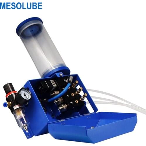 Mesolube 3-outlet 800ml MQL Pneumatic Adjustable CNC Machine Coolant Spray Lubrication Pump System with Solenoid Valve