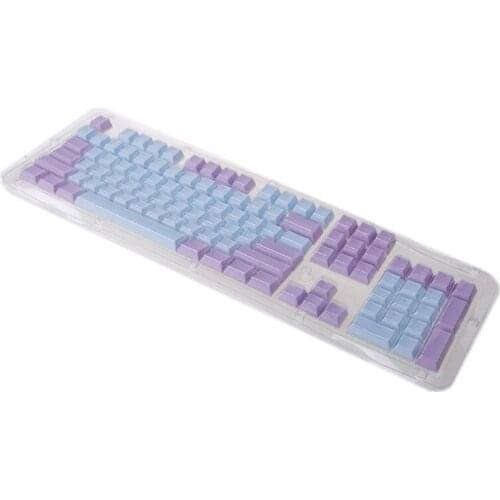 Translucent Double Shot PBT 104 KeyCaps Backlit for cherry MX Keyboard Switch 87HE
