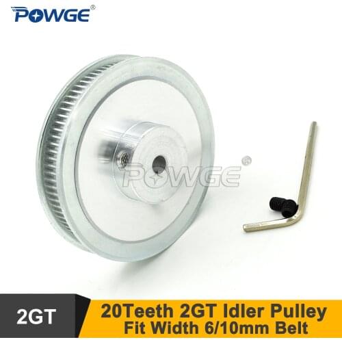 POWGE 80 Teeth 2GT Timing Pulley Bore 5/6/6.35/8/10mm Fit Width 6/10mm GT2 Timing Belt 3D Printer 80Teeth 80T GT2 Timing Pulley