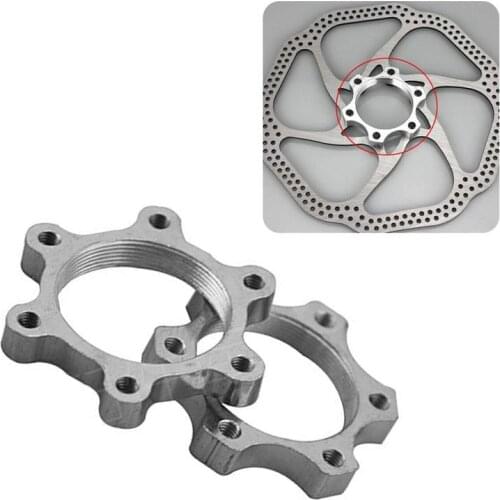Threaded Hubs Disk Aluminium Flange Adapter Brake Silver Tools Bike Cycling Accessories System Rotor 1PC Freewheel Disc