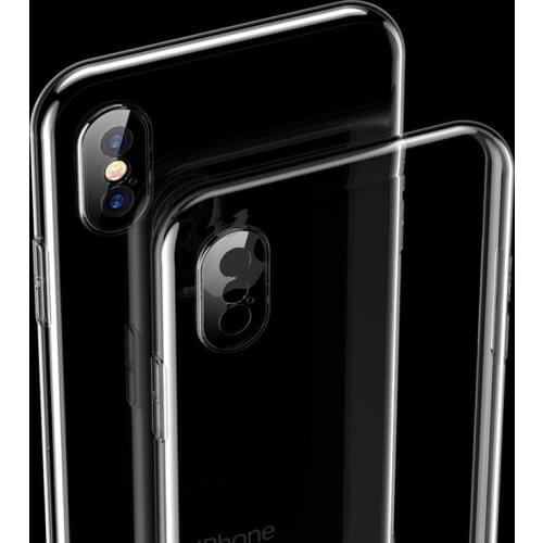 Luxury Plating Square Frame Clear Case For iPhone 12 Pro Max 11 Pro Soft Silicone Transparent Back Cover for Iphone 12 Pure Case