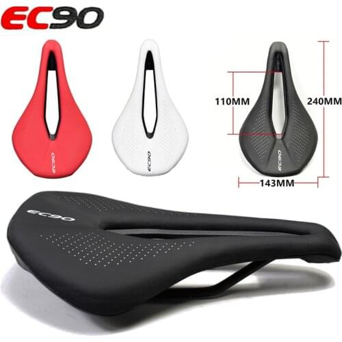 Mountain Bike Racing Saddle PU Breathable Soft Seat Cushion EC90 Bike Seat Saddle MTB Road Bike Super Light Leather Saddle NEW