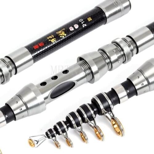 Telescopic Fishing Rod Portable Rotating Fishing Rod Rod Travel Sea Boat Rock Fishing Rod Carbon Fiber Fishing Rod 2021