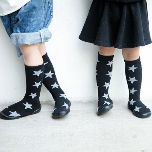 Spring Summer First Walker 2019 Fashion Baby Infant Toddler Baby Girls Boys Shoes Socks Star Print Warm Prewalker Socks Shoes