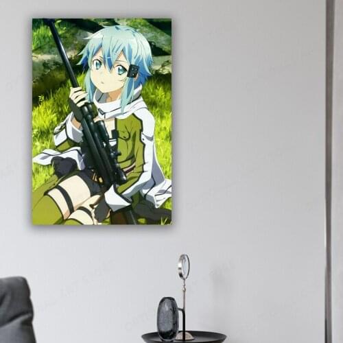 Japan Nordic Anime Home Decoration Canvas Painting Wall Art Sword Online Printmaking Art Modular Poster Living Room