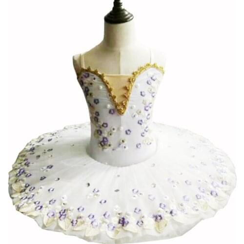 Jupe de Ballet à paillettes pour enfants, petite jupe Tutu de danse de Swan Lake