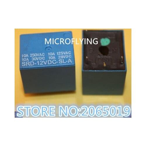 10PCS SRD-24VDC-SL-A SRD24VDCSLA 24V 10A 250VAC 4PIN Relay