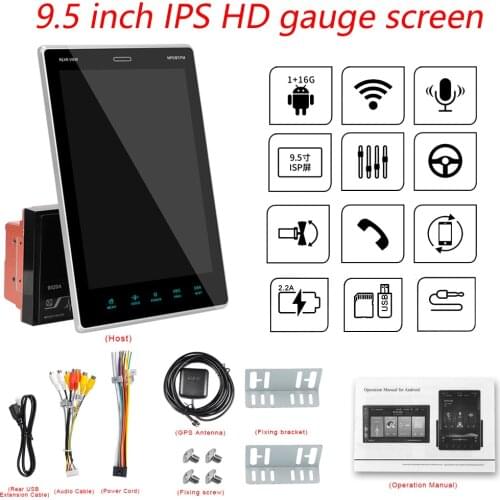 178*102 Android 9.0 Car Multimedia Player 7inch/9.7inch Touch Screen Autoradio Stereo Video GPS WiFi Auto Radio Video Player