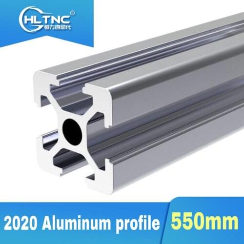 2 pcs of 2020 x 550 mm aluminum extrusion (Euro profile) for CNC frame