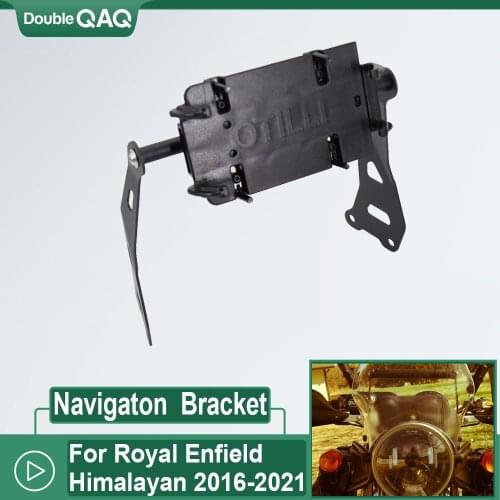 2016 2017 2018 2019 2020 2021 For Royal Enfield Himalayan 12/22mm Motorcycle Phone GPS Navigaton Plate Bracket Bar Mount